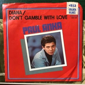 Paul Anka Don't Gamble With Love/Diana Vinyl 45 Record